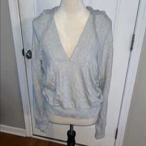 Offline by Aerie women’s Gray Knit hooded Top Size small